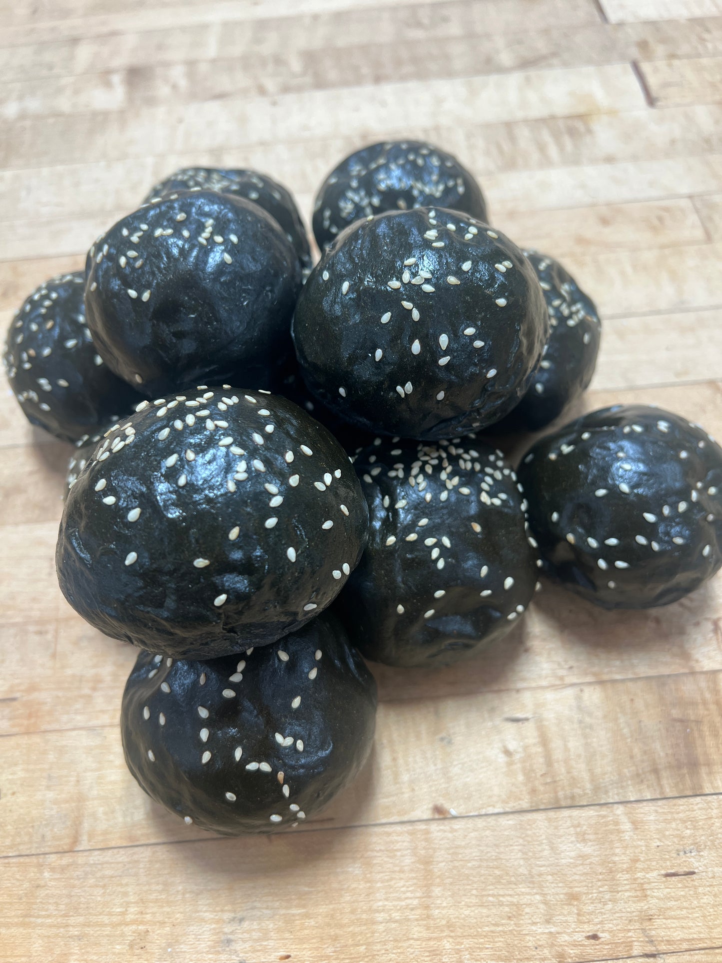 charcoal slider buns