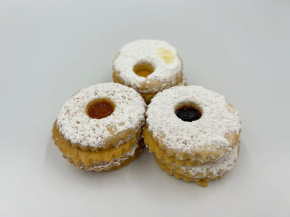 Flower Cookies with Fruit Filling