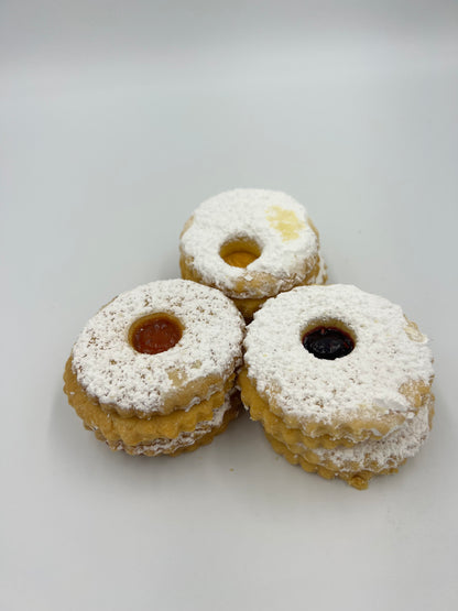 Flower Cookies with Fruit Filling