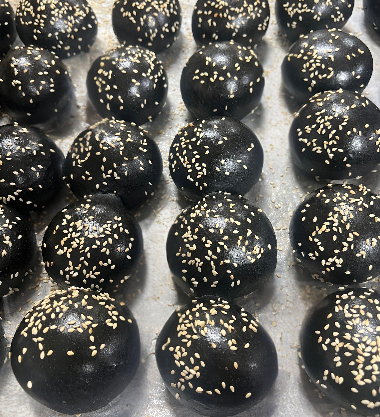 charcoal slider buns